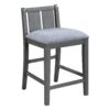 Graham - 3 Piece Small Space Counter Height Dining Table With Shelves And 2 Chairs (Set of 3) - Gray - Image 15