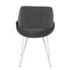 Fabrico - Mid-Century Modern Dining Chair (Set of 2) - Chrome / Charcoal - Image 5