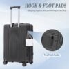 20" / 24" / 28" 3 Pieces / Set Spinner Wheel Luggage, Carry On Suitcase, Matching Color, TSA Combination Lock - Dark Gray - Image 6