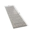Geometrix - 2'7" X 9'10" Rug Runner Geometric 3D Effect - Ivory / Gray - Image 6