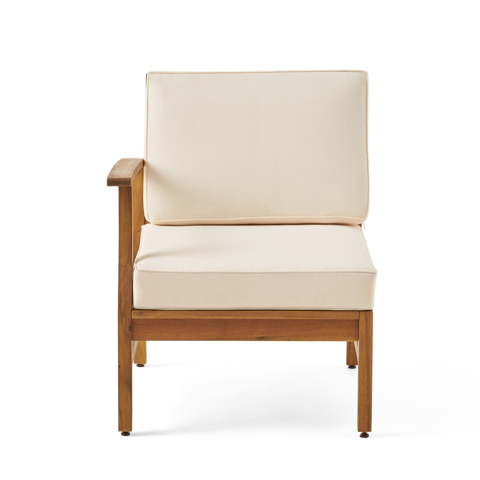 Perla - 5 Pieces Sofa Set - Cream - Image 4
