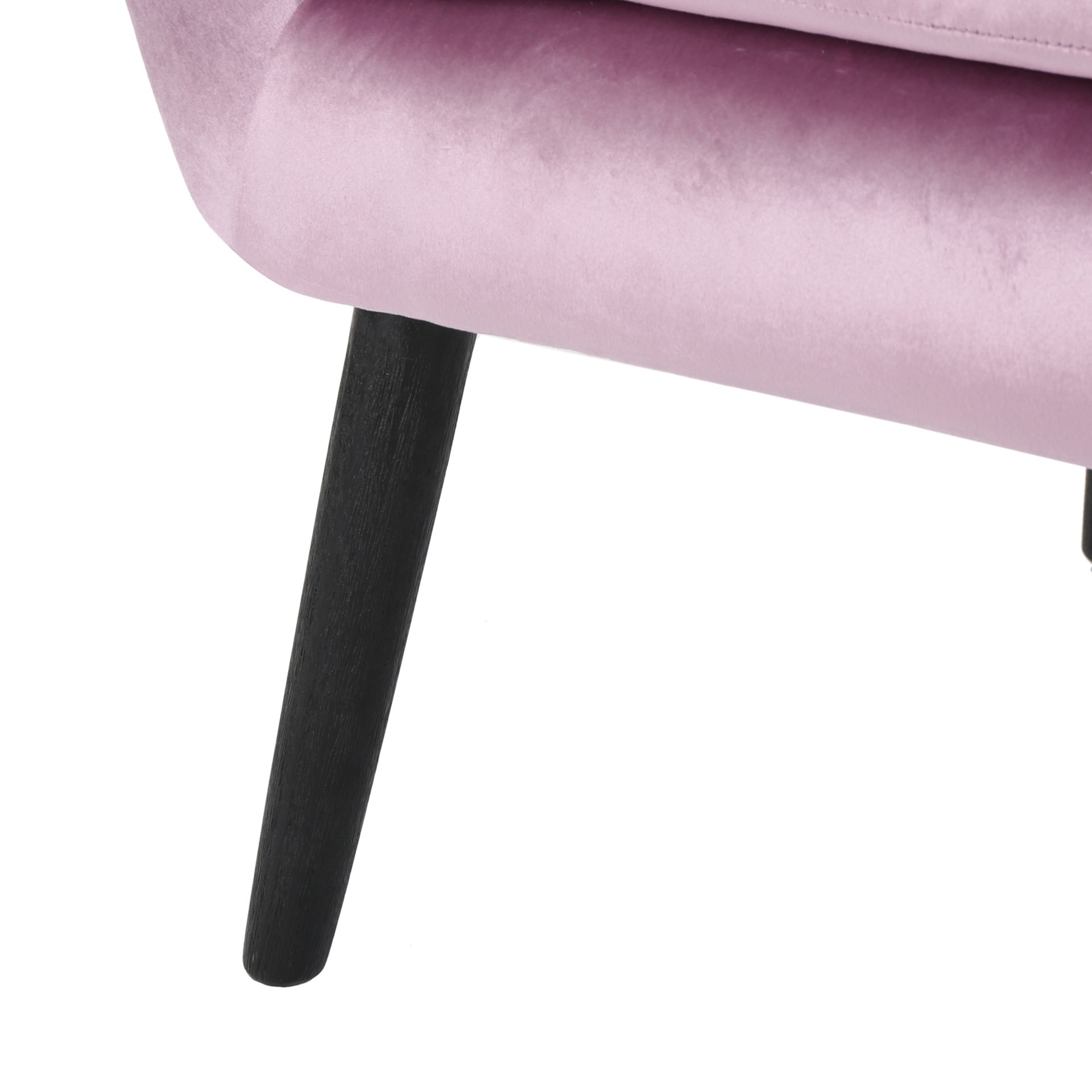 Alyssa - Upholstered Arm Chair With Wingback Design - Lavender - Image 8