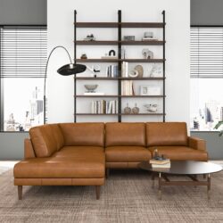 Corbin - Left Facing Sectional Sofa - Tan