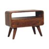 Mini Curved Media Unit - Chestnut - Image 6