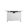 Outdoor 43" Rectangular Fire Pit Table With Adjustable Flame Control - White - Image 7