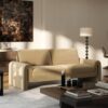 Mason - Arched Arm Sofa - Camel Brown Beige - Image 7