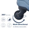 3 Piece Luggage Sets, Lightweight Suitcase With Two Hooks, Spinner Wheels, Tsa Lock, (20/24/28) - Blue - Image 19