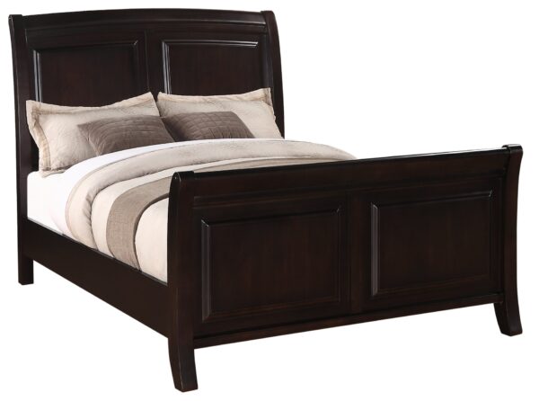 King Bed Transitional - Rich Cappuccino