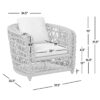 Everly - Frame Barrel Deep Seating Patio Arm Chair Axroma Olefin - Oat Beige - Image 10