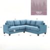 Sandridge - Sectional - Aqua - Image 5