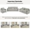 Cloud Sofa Set Couch For Living Room - Light Gray - Image 7