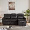 Luxurious Comfort Sectional Sofa Bed - Black - Image 6