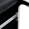 Luxurious And Minimalist Chair Covers, 2 High Elasticity Dining Chairs Metal Arched Legs - Black / Silver - Image 11