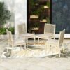 Cordoba - Dining Chair (Set of 2) Comfortable Armless Chairs - Beige - Image 5