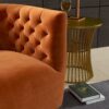 Delaney - Swivel Chair - Burnt Orange - Image 15