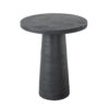 Round Side Table With Pedestal Base - Black - Image 3