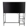 Geo - Tier Contemporary Desk - Black / Clear - Image 5
