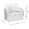 Harper - Barrel Upholstered Patio Deep Seating Armchair Axroma Olefin - Oat Beige - Image 10