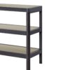 Console Table With Metal Insets - Black - Image 5