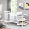 Ramsey - 3 In 1 Convertible Crib, Changer Combo - White - Image 7