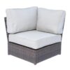Shick - Corner Wedge Patio Chair With Cushions - Espresso - Image 6