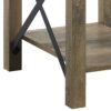Abiram - Rustic End Table - Oak - Image 4