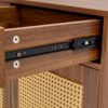 Multi Functional Modern Minimalist Shoe Cabinet Perfectly Blends Into Nordic, Japanese, And Industrial Style Homes - Walnut - Image 13