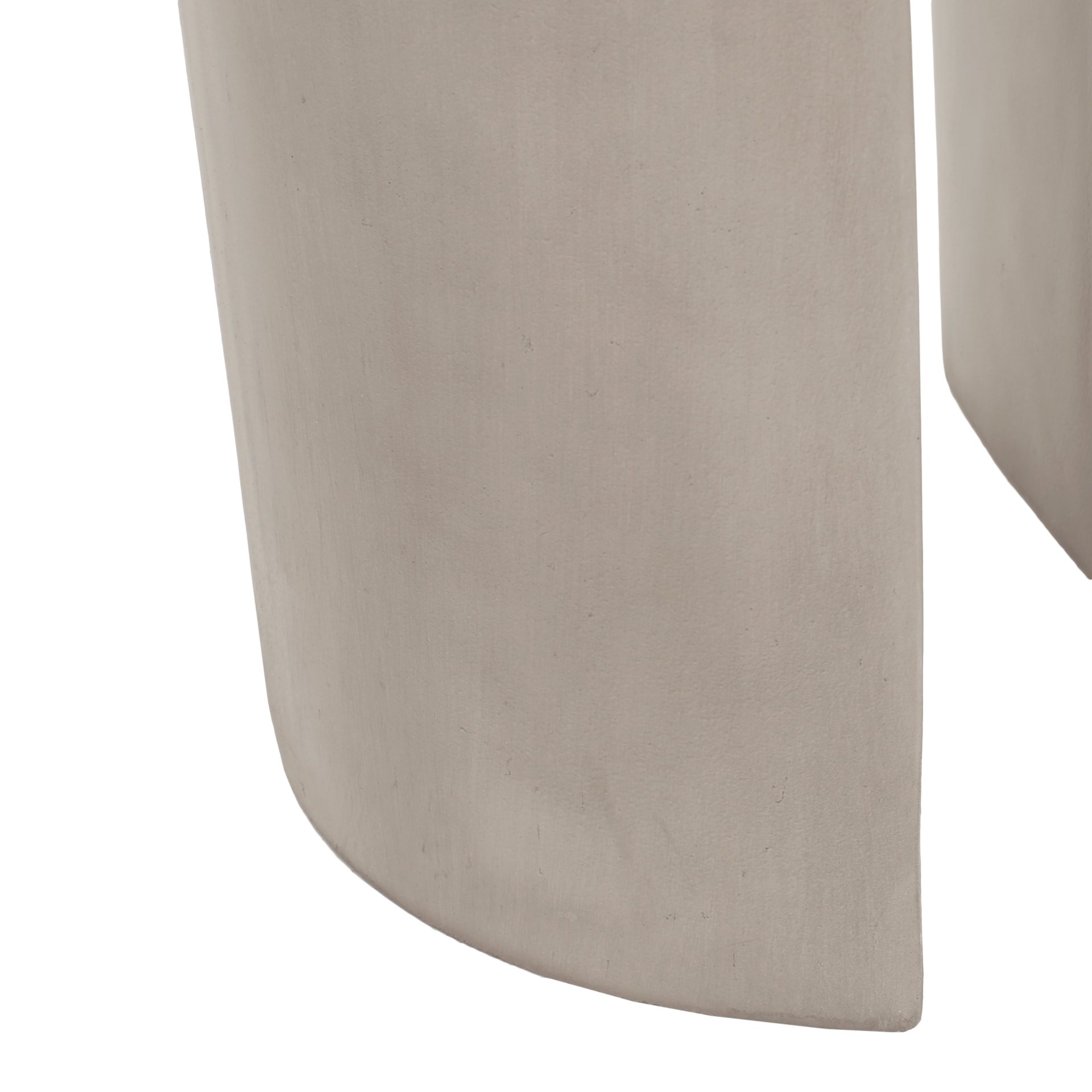 Outdoor Round With U Shape Side Table - Light Gray - Image 10