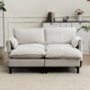 Convertible Combination Sofa, Sofa U Shaped, Sofa With Footstools With Storage Sofa For Living Room, Living Room 2 Seater Combination Sofa - Beige - Image 4