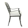 Aluminum Dining Arm Chair With Cushion (Set of 2) - Cast Silver - Image 4