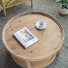 Round 2 Tiered Side Tabel, End Tabel For Lving Room Bedroom Entryway - Brown - Image 6