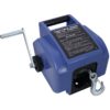 Reversible Electric 12V Trailer Winch For Boats Up To 6000 Lbs With Galvanized Wire Rope And Casing - Blue - Image 2