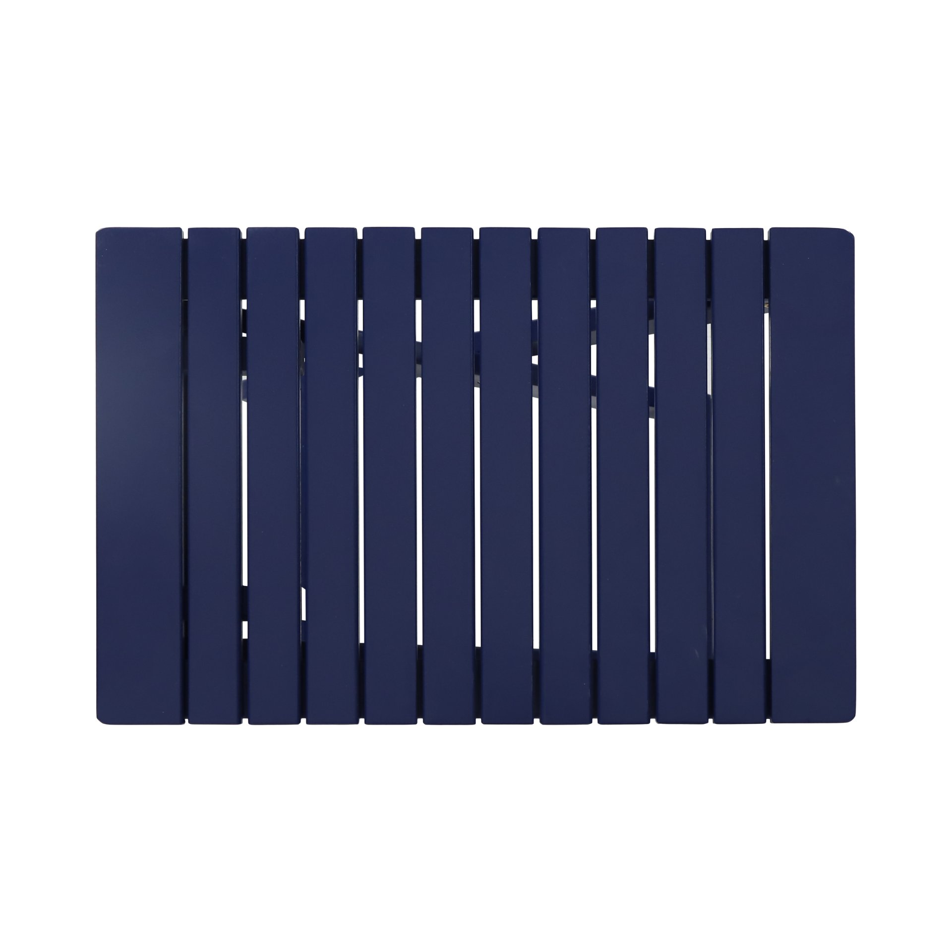 Outdoor Folding Wooden Side Table - Navy Blue - Image 7
