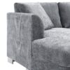 Modern Cloud Sectional Sofa L Shaped Luxury Couch Set With 2 Free Pillows 4 Seat With Oversized Chaise - Gray - Image 10