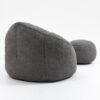 Bedding Bean Bag Sofa Chair High Pressure Foam Bean Bag Chair Adult Material With Padded Foam Padding Compressed Bean Bag With Footrest - Gray - Image 13