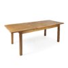 Wilson - Expandable Dining Table With Slat Design - Teak Acacia Wood - Image 9