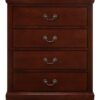 4 Drawer Chest Traditional Style - Cherry - Image 4