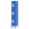 Lockers For Employees With 3 Door Storage Locker Durable For Gym, School, Office - Blue - Image 5