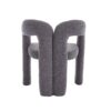 Contemporary Designed Teddy Velvet Upholstered Accent / Dining Chair With Armrest Teddy Fabric, (Set of 2) - Gray - Image 23