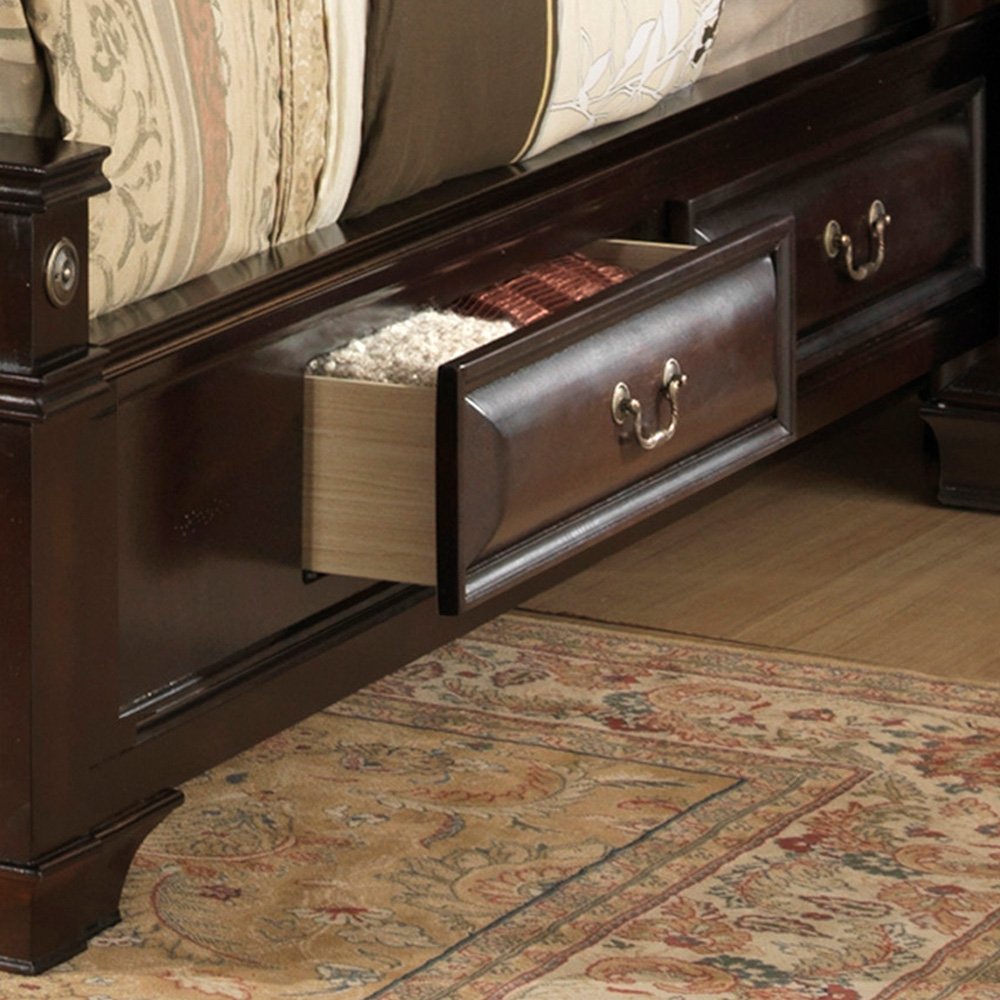 Lavita - King Storage Drawers Bed - Cappuccino - Image 4