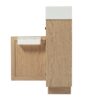 Bathroom Vanity With Reversible Resin Sink, Cabinet & Zinc Alloy Handles - Wood - Image 17