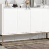 Modern Sideboard Elegant Buffet Cabinet With Large Storage Space For Dining Room, Entryway - White - Image 18