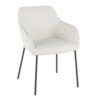 Daniella - Contemporary Dining Chair (Set of 2) - Black / Cream - Image 2