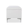 Madelyn - Modern Storage Bench - Bright White Dye - Image 7
