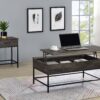 Cliff - 2 Piece Lift Top Coffee And End Table (Set of 2) - Brown - Image 6