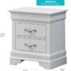 Lorana - Nightstand - Silver Champagne - Image 5
