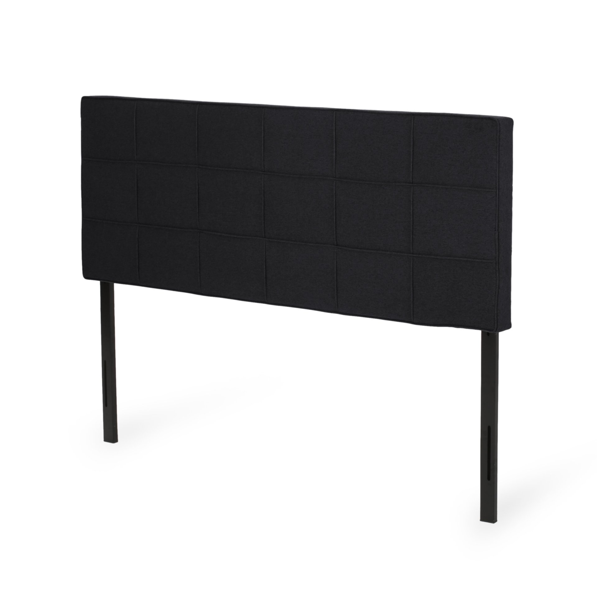 Marakesh - Contemporary Fabric Upholstered King / California King Headboard - Black - Image 7