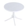2 Lounge Chair Set With Round Table - Light Baby Blue / White - Image 2
