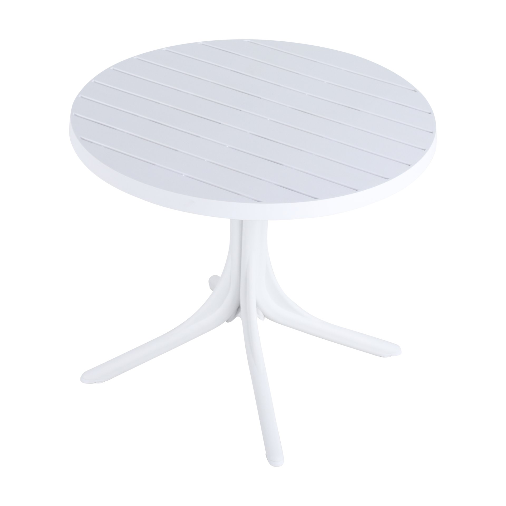2 Lounge Chair Set With Round Table - Light Baby Blue / White - Image 2