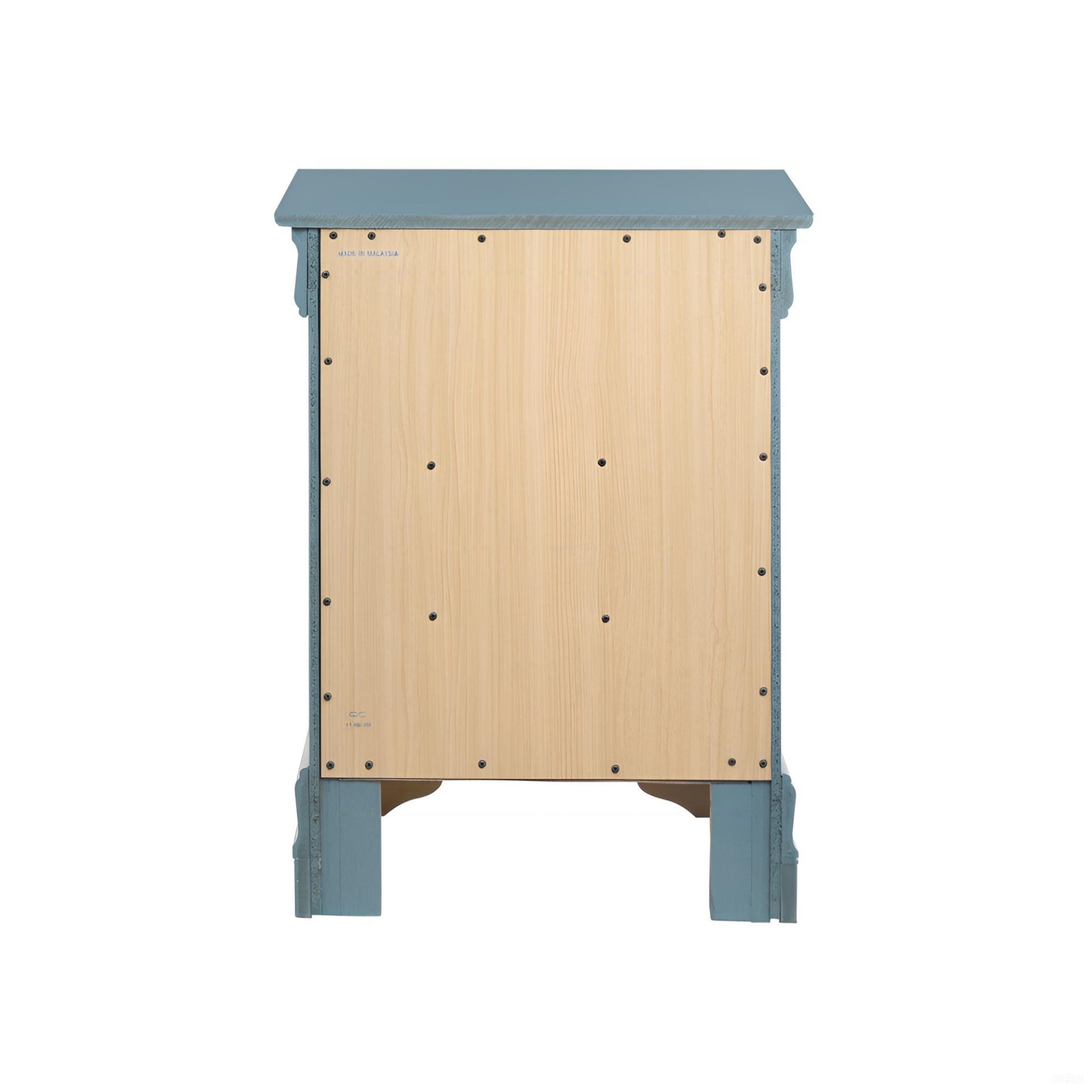 Louis Phillipe - 3 Drawer Nightstand - Teal - Image 5